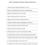 16 Subordinating Conjunctions With Commas Worksheets Worksheeto
