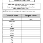 20 2nd Grade Proper Nouns Worksheet Desalas Template