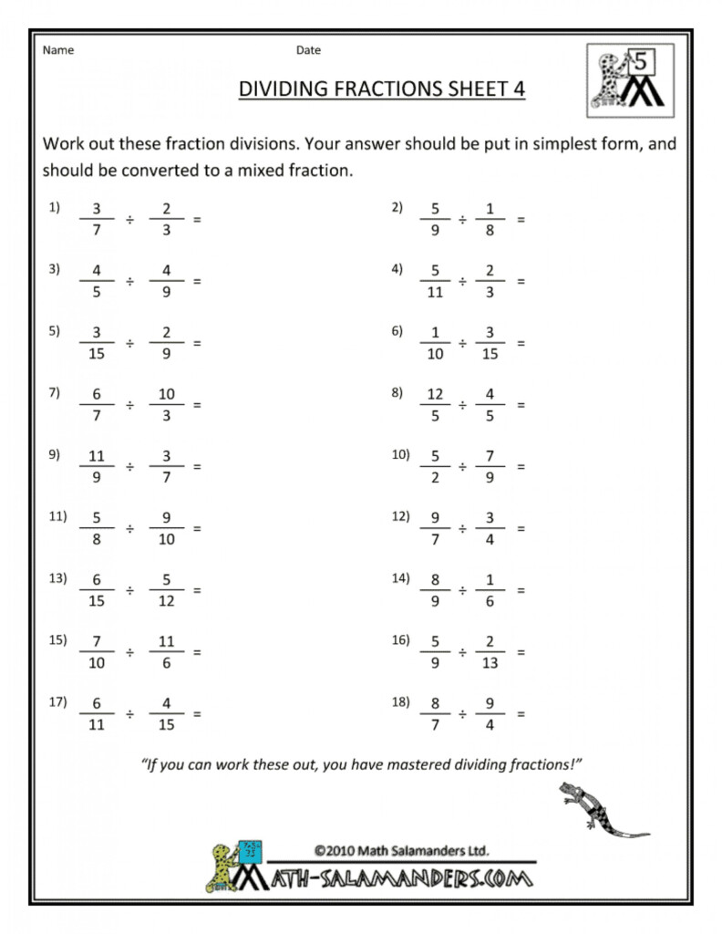 20 6Th Grade Fractions Worksheets Coo Worksheets