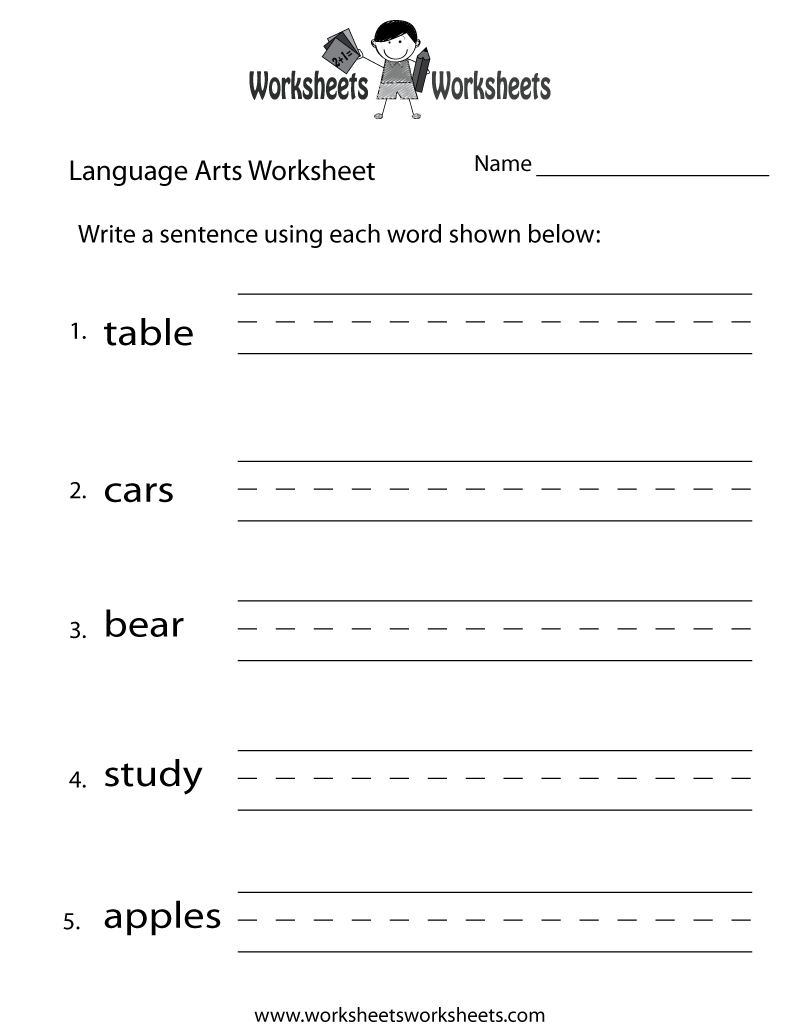 20 Language Arts Worksheets Worksheets Decoomo