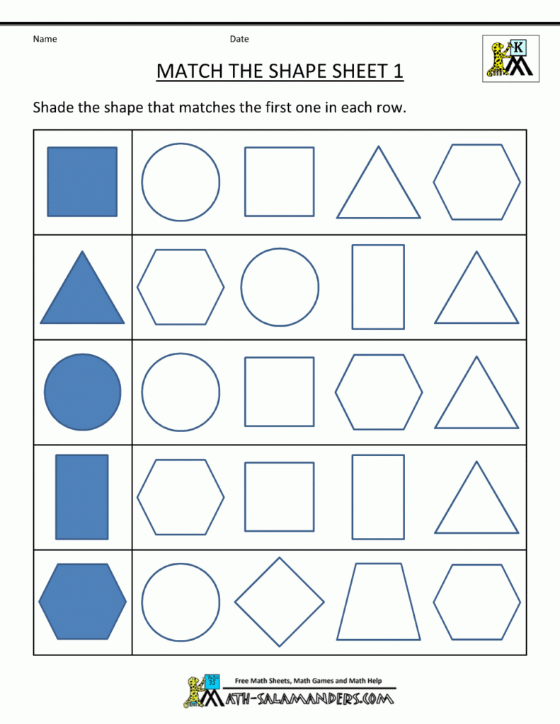 2d Shapes Worksheets