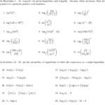 30 Logarithm Worksheet With Answers Education Template