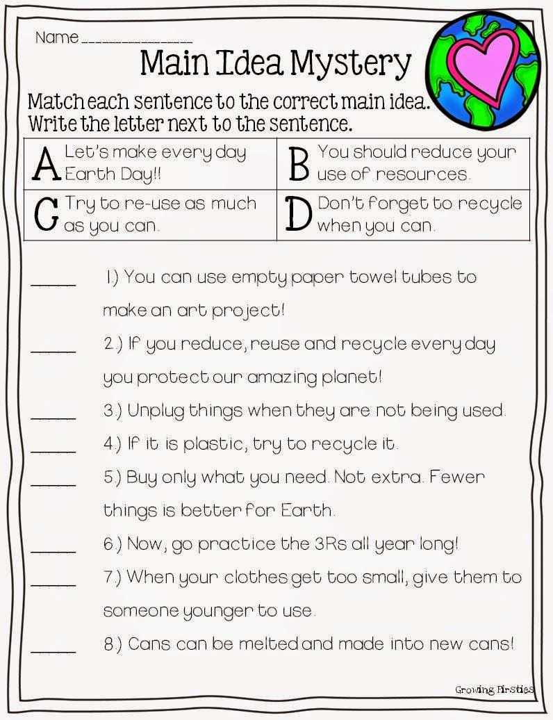 30 Main Idea Worksheet 2nd Grade Education Template