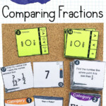 4th Grade Comparing Fractions Math Centers 4th Grade Math Task Cards