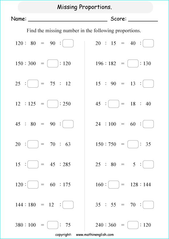 6th Grade Math Ratios Worksheets In 2021 Proportions Worksheet Ratio