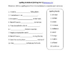 7th Grade Common Core Language Worksheets Spelling Worksheets