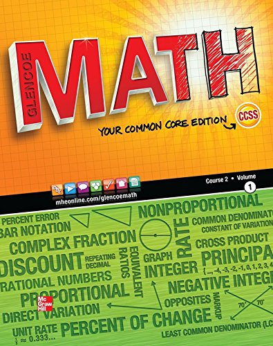 9780076615292 Glencoe Math Course 2 Vol 1 Your Common Core Edition 