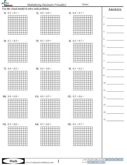 Adding And Subtracting Decimals Worksheets With Answers Worksheets