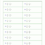 Addition Worksheets Add Fractions Same Easy Denominators Fractions