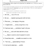 Adjective Worksheets 5th Grade