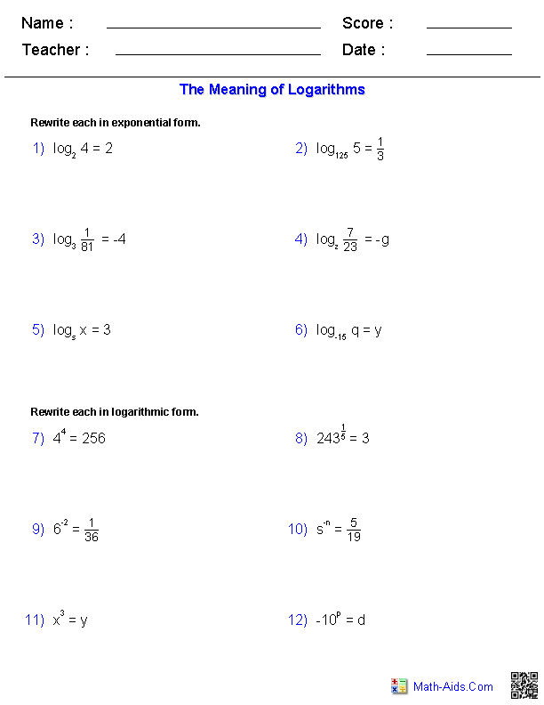 Algebra 1 Exponential Functions Worksheet Mavieetlereve