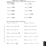 Algebra 2 Worksheet 7 4 A Properties Of Logs Answers Db excel