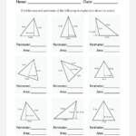 Area Of A Triangle Free Printable Worksheets Learning How To Read