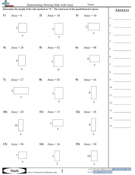 Area Perimeter Worksheets Free Distance Learning Worksheets And 