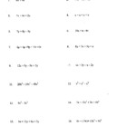 Combining Like Terms Printable Worksheet Worksheet For Kindergarten