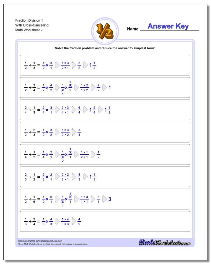 Common Core Dividing Fractions Worksheets Db excel