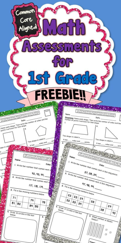 Common Core Math Assessments For 1st Grade Math Assessment Common 