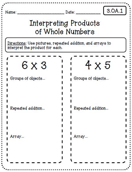 Common Core Worksheets 3rd Grade Edition Create Teach Share