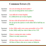 Common Errors In English Usage ESLBuzz Learning English Learn