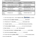 Commonly Confused Words Worksheet 817 Best English Grammar Esl Efl
