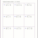 Comparing Fractions Worksheet 4th Grade Answer Key Comparing