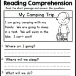 Comprehension Worksheets For Grade 2 Reading Comprehension Worksheets