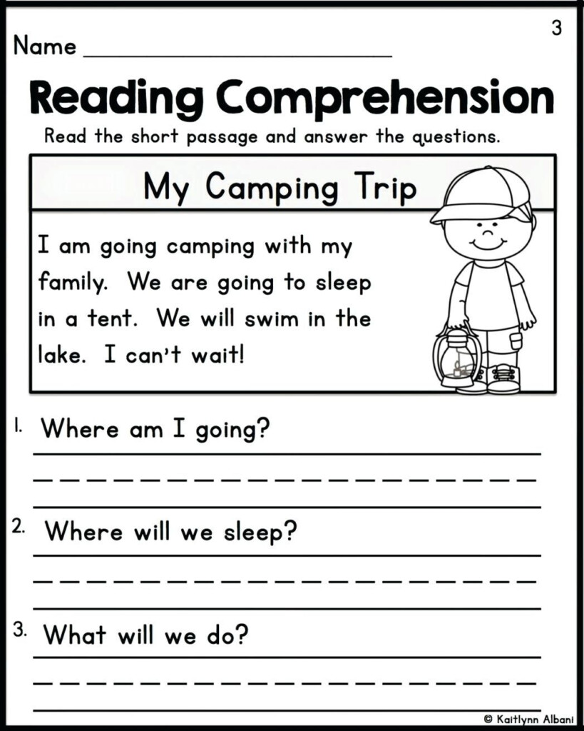 Comprehension Worksheets For Grade 2 Reading Comprehension Worksheets 