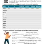 Conjugating AR Regular Verbs In Spanish Present PDF Worksheet