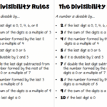 Divisibility Rules Eighth Grade Math Worksheets Free Printable Worksheets