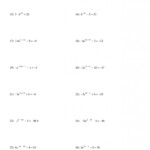 Download Free Solving Exponential Equations Using Logarithms Worksheet