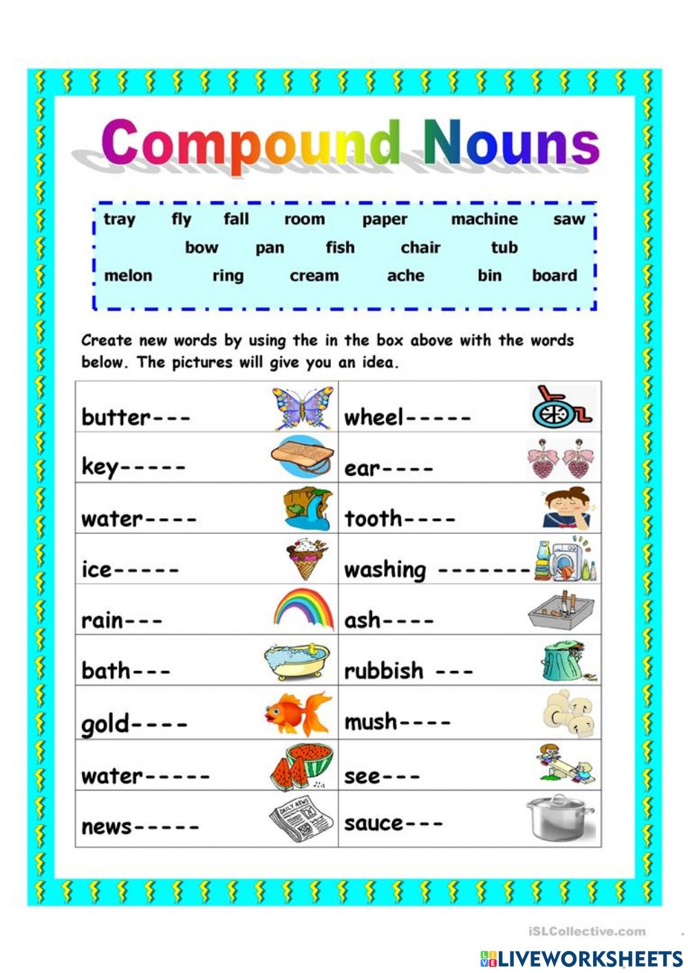 Ejercicio De Grammar Compund Nouns