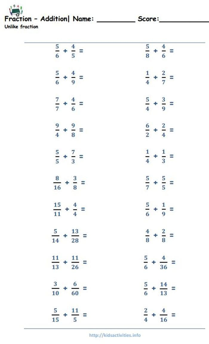 Equivalent Fractions Year 6 Worksheet Fraction Year 6 Maths 