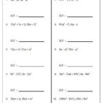 Find The Greatest Common Factor Greatest Common Factors Common