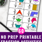 Fractions On A Number Line Worksheets Comparing Equivalent Word