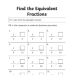 Grade 4 Math Worksheets Equivalent Fractions K5 Learning Grade 4