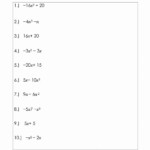 Greatest Common Factor Worksheets Kuta WorksSheet List