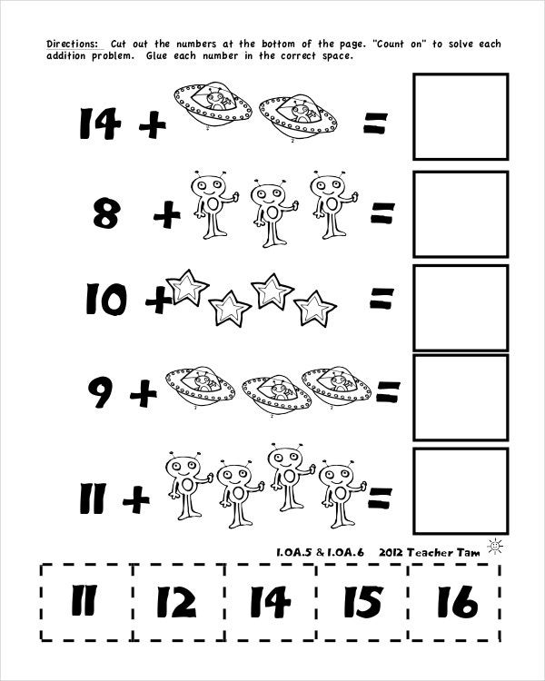 Kindergarten Math Worksheets Pdf Kindergarten