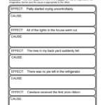 Matching Cause And Effect Worksheets 6th Tripmart