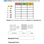 Place Value Worksheet For GRADE 2 Common Core Worksheets