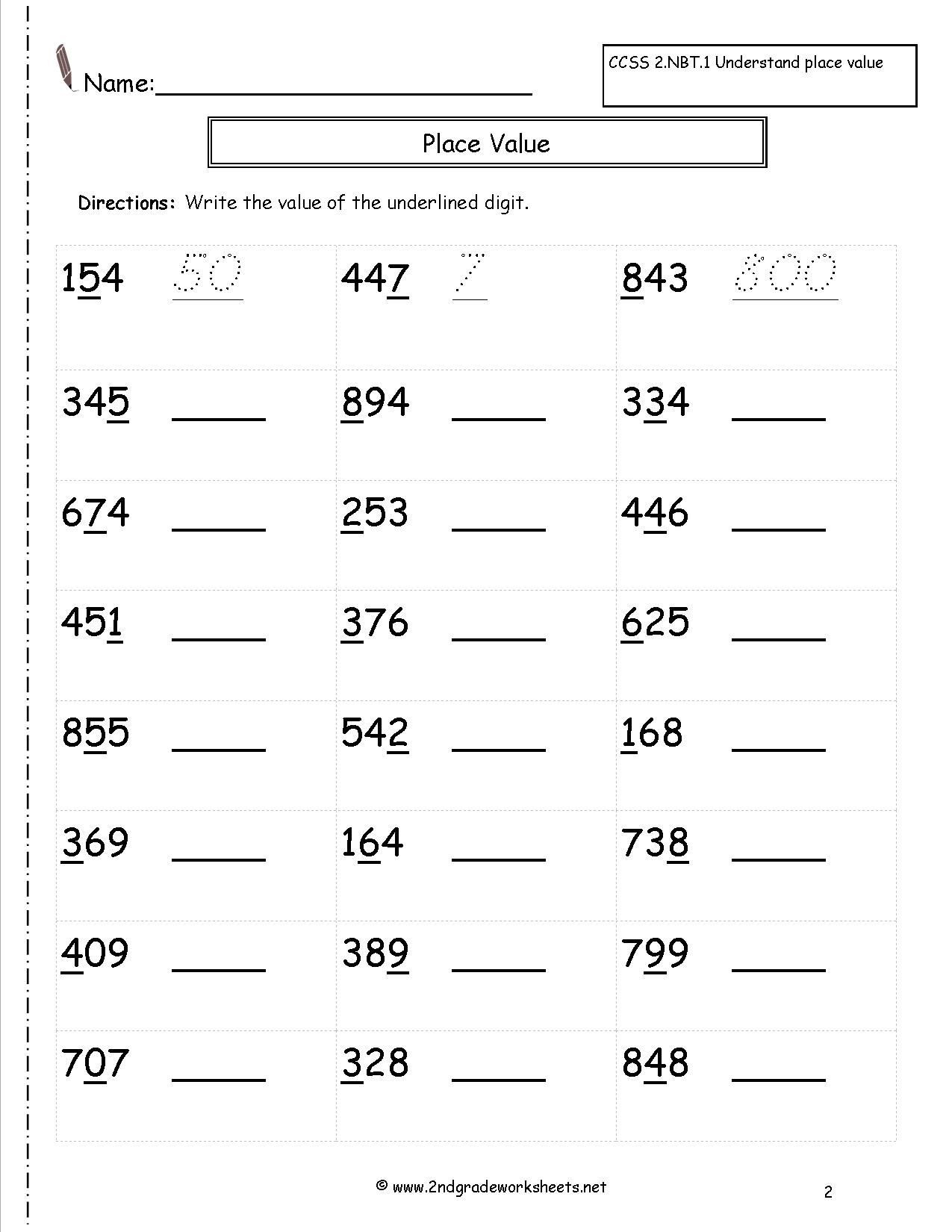 Place Value Worksheets 5th Grade Common Core 4th Grade Math