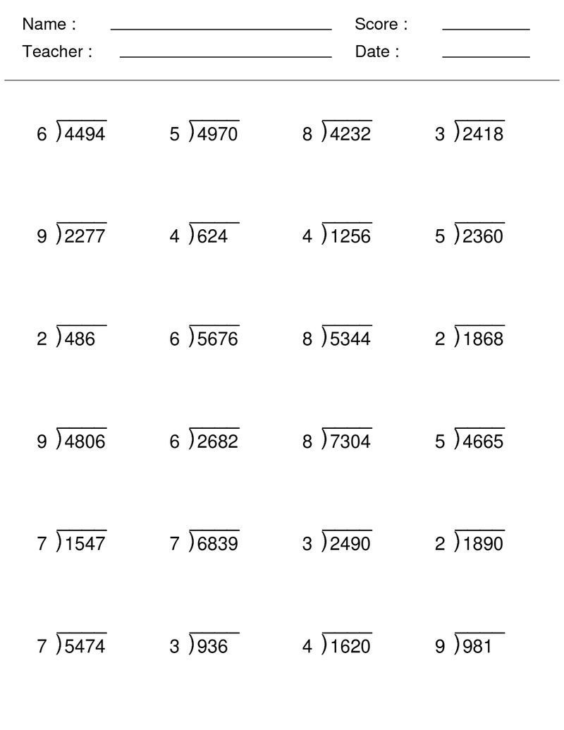 Primary 4 Maths Worksheets Free free homeschoolingideasworksheets 