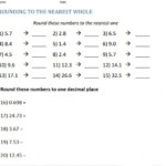 Rounding Decimals Printable Worksheets Free Download Gambr co