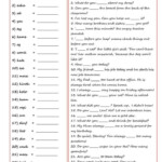 The 25 Most Common Verbs In English Worksheet Free Esl Printable Fact