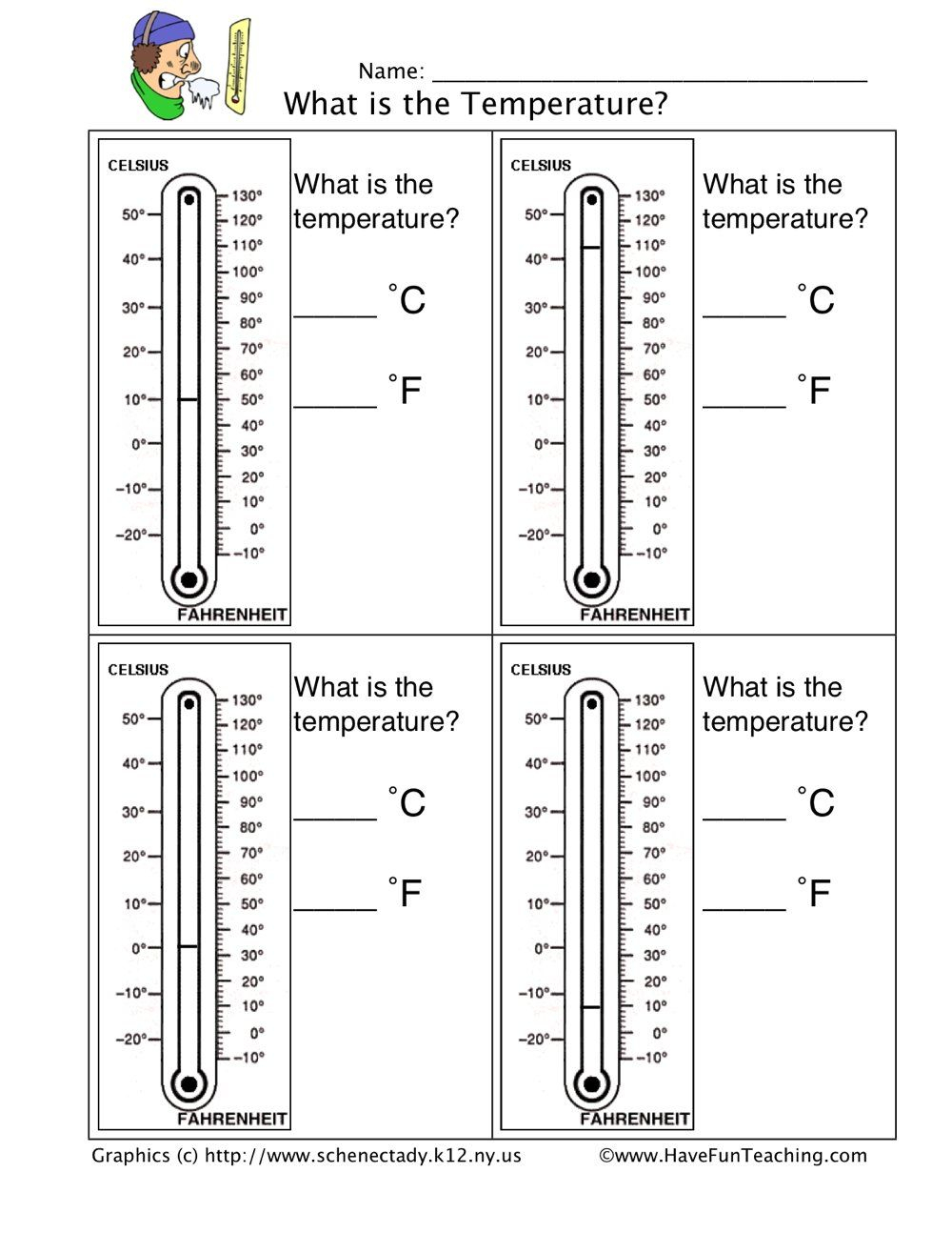 Thermometer Arbeitsblatt Stephen Scheidt Schule