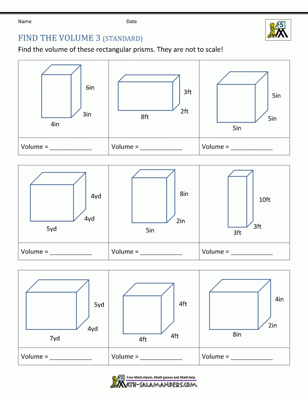 Volume Of 3d Shapes Interactive Worksheet Volume Mixed Shapes 