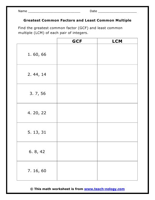 What Is The Lcm Of 6 7 And 14