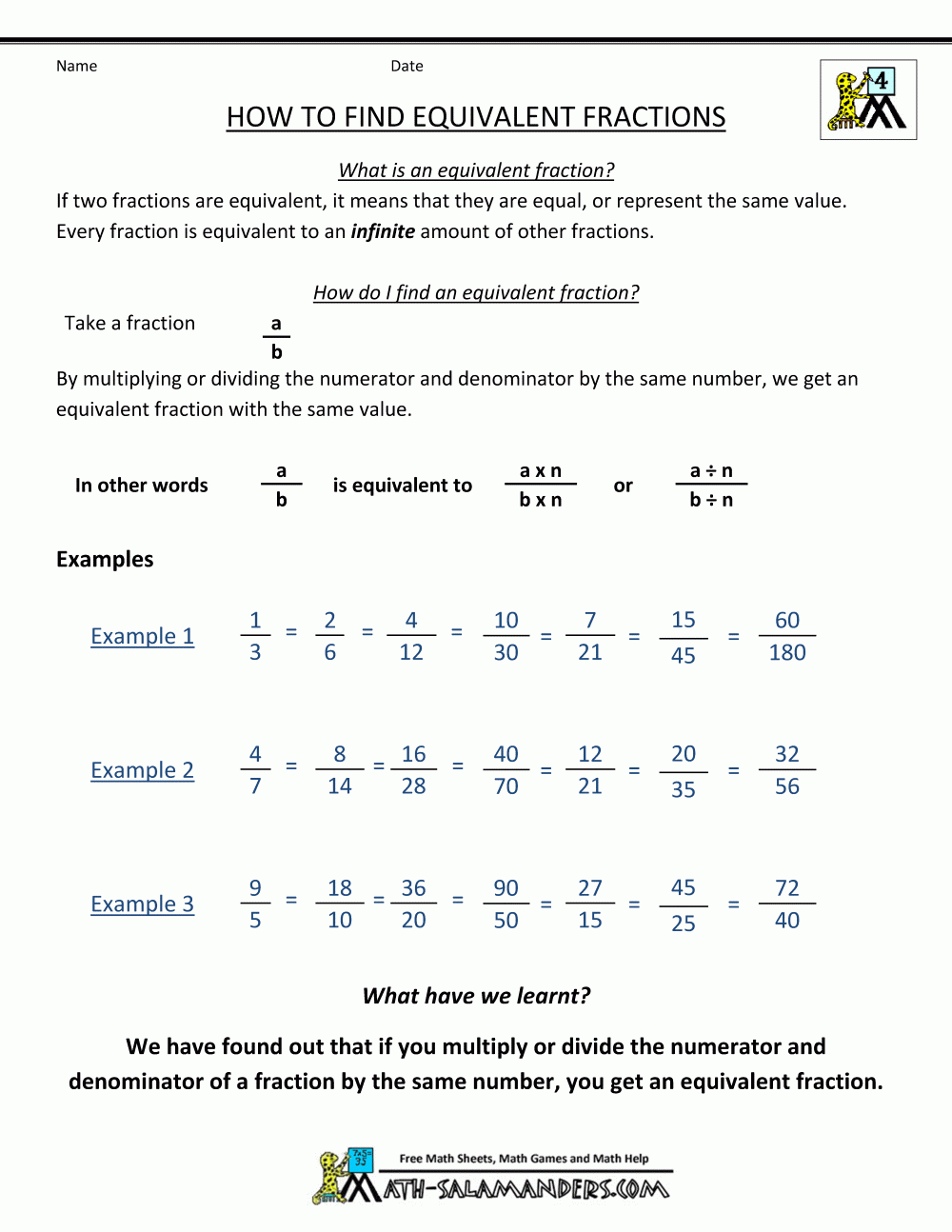 Worksheet Equivalent Fractions Worksheets 3rd Grade Grass Fedjp 