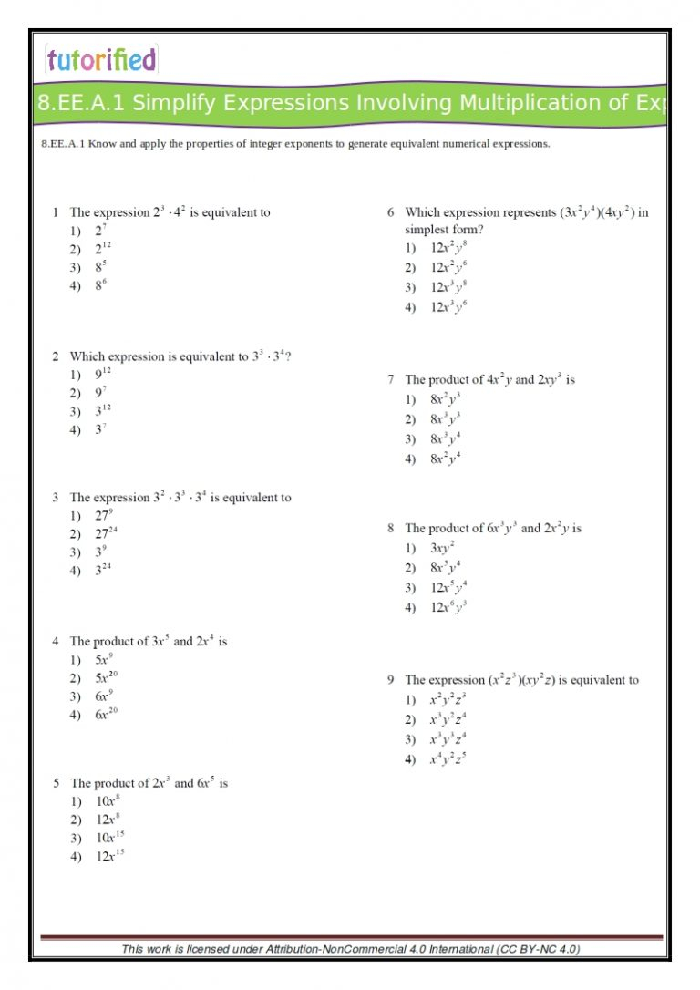 10 Best Images Of Linear Equations Worksheets 8th Grade 8th Grade 