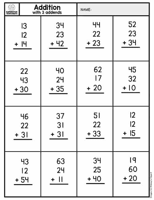 10 Double Digit Math Worksheets Coo Worksheets