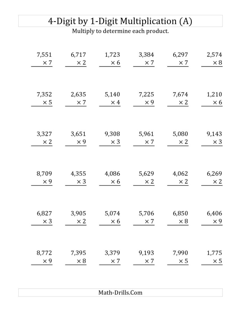 10 Long Multiplication Worksheets Worksheeto